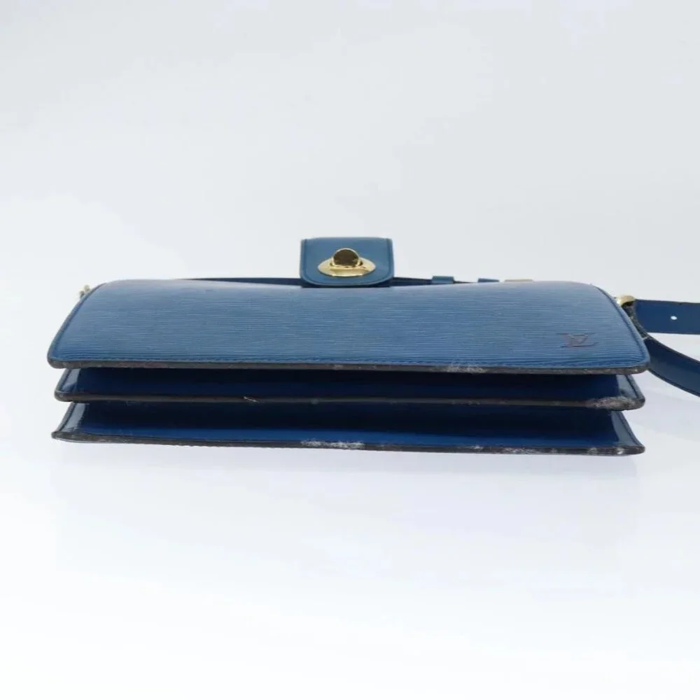 LOUIS VUITTON Epi Capuchin Shoulder Bag Blue M52345 LV Auth 149056 - Picture 7 of 16